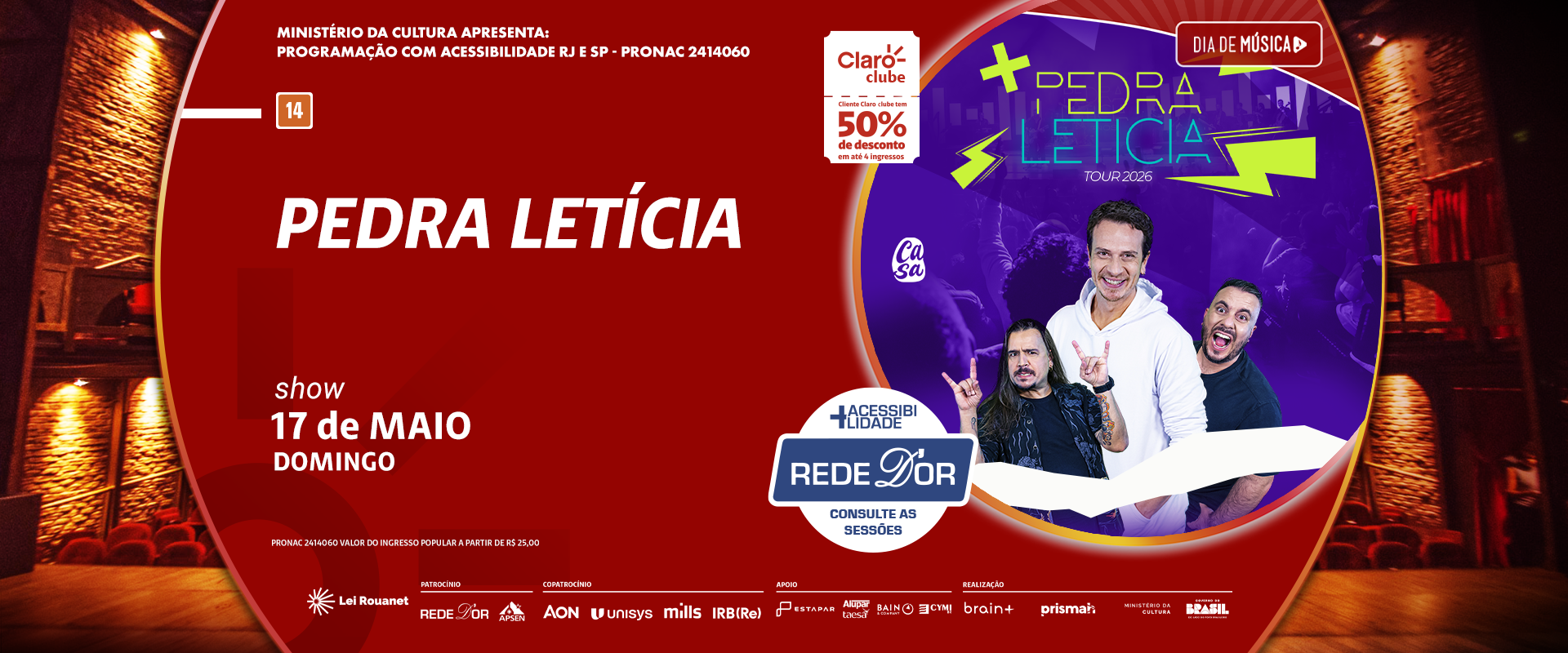 Pedra Letícia – Tour 2026