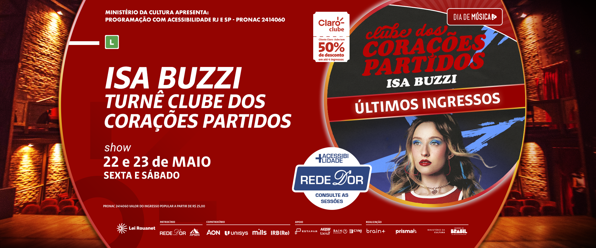 Isa Buzzi – Turnê Clube dos Corações Partidos