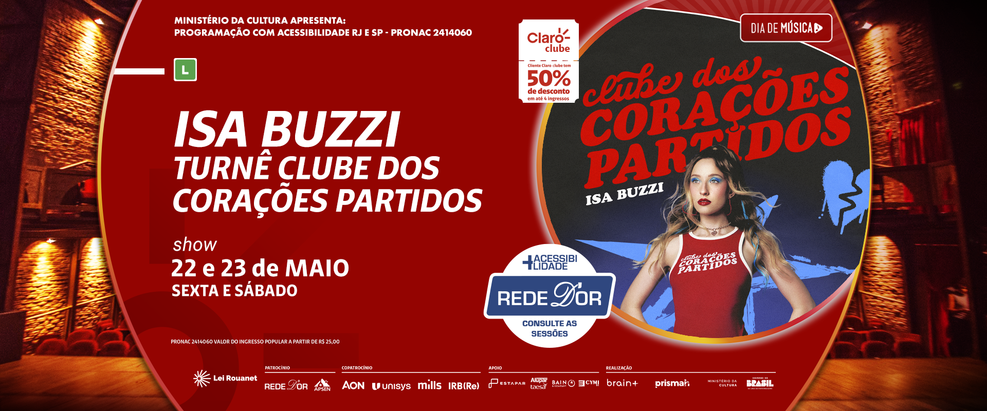 Isa Buzzi – Turnê Clube dos Corações Partidos