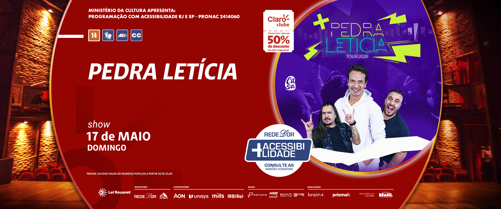 Pedra Letícia – Tour 2026