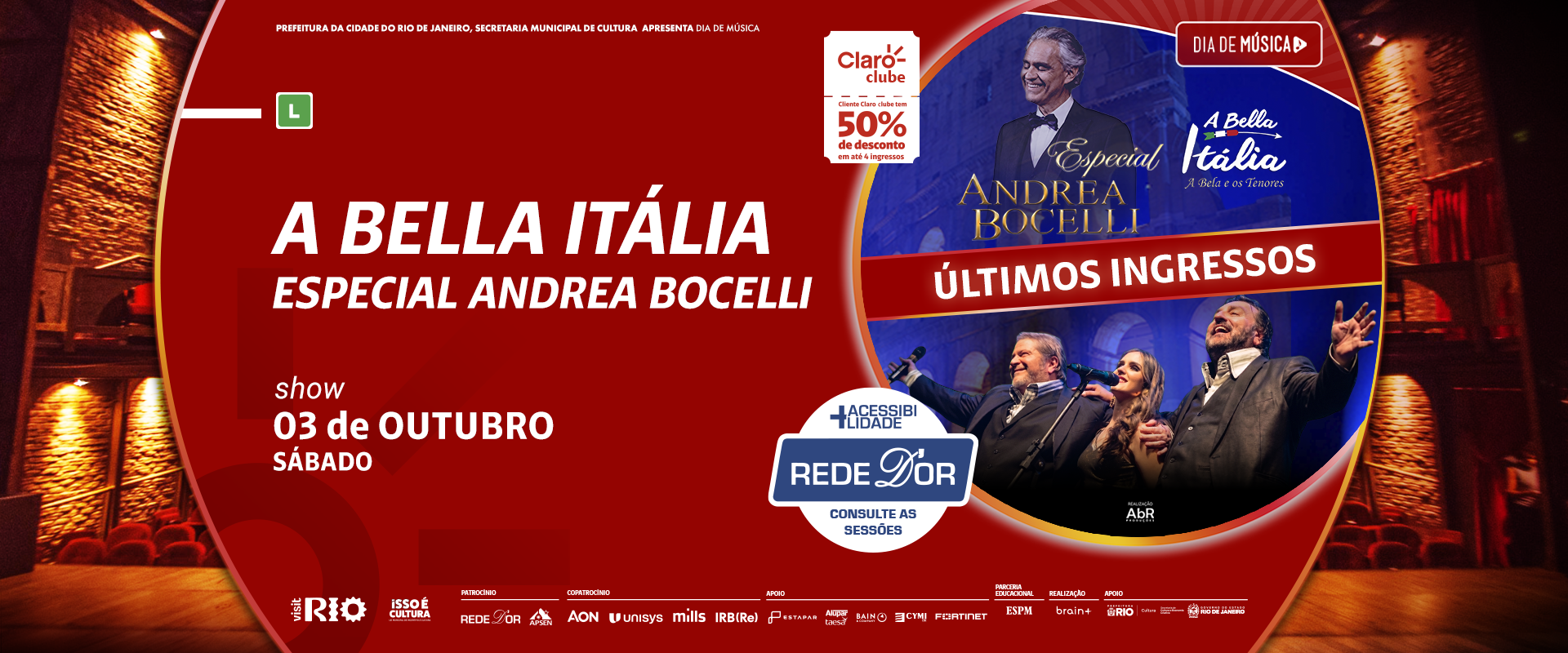 A Bella Itália – Especial Andrea Bocelli