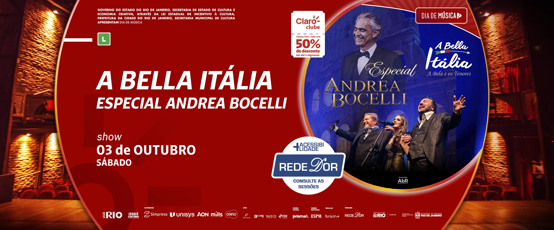 A Bella Itália – Especial Andrea Bocelli