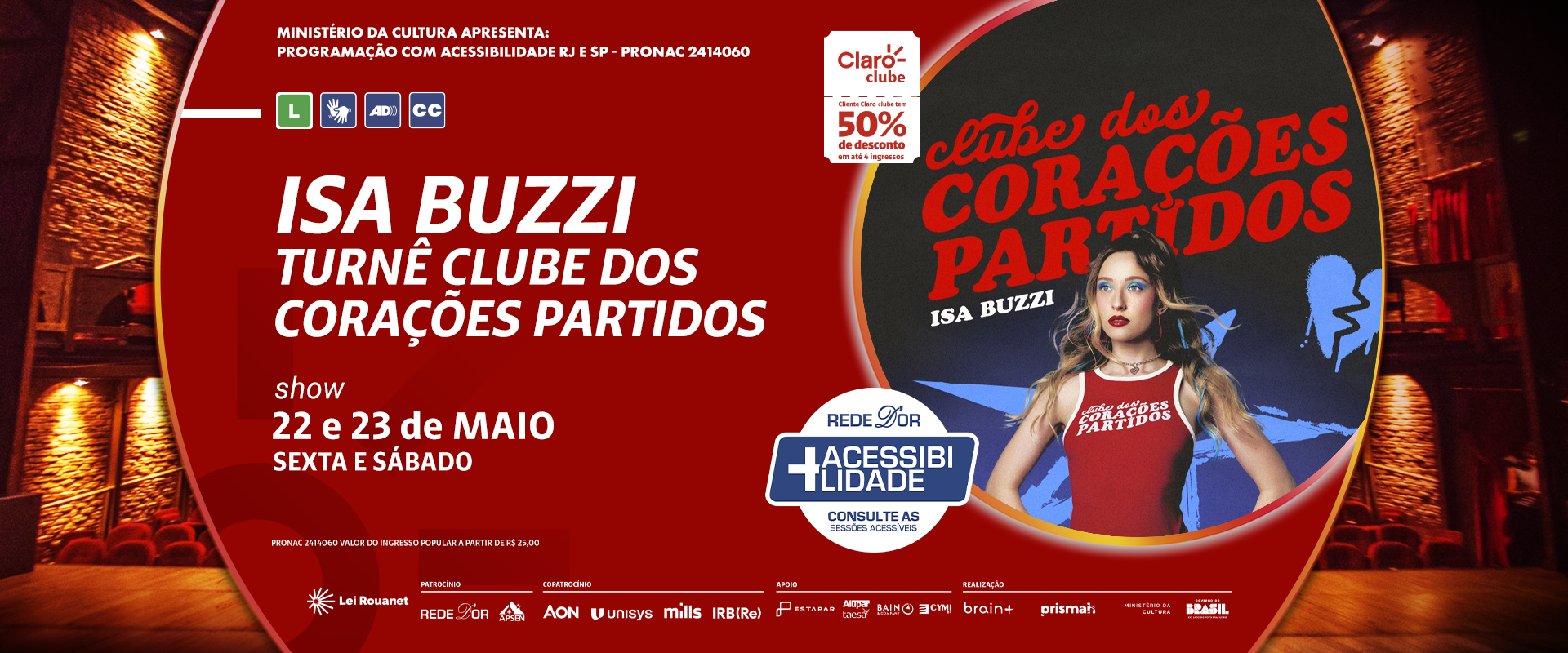 Isa Buzzi – Turnê Clube dos Corações Partidos